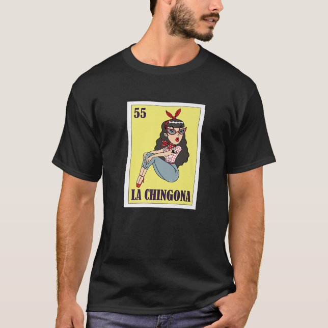 La Chingona Mexikanska lotteriet, Bingo Card-spel T Shirt (Framsida)
