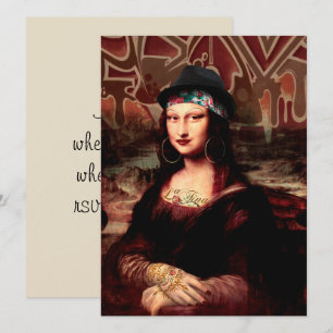 La Chola Mona Lisa Mexican Inbjudningar
