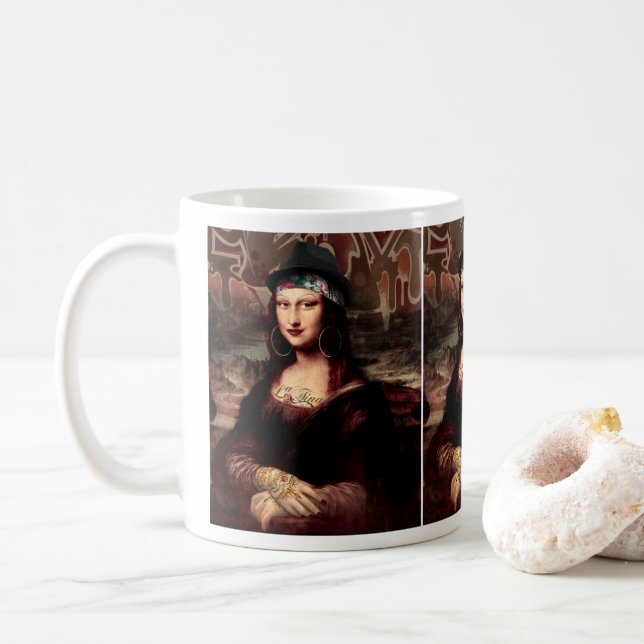 La Chola Mona Lisa Mexican Kaffemugg (Med munk)