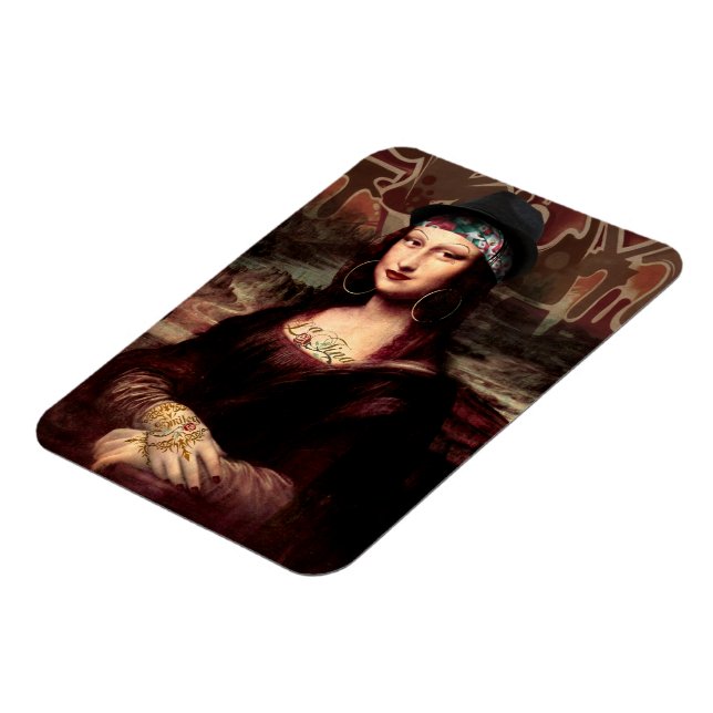 La Chola Mona Lisa Mexican Magnet (Vänstra Sidan)