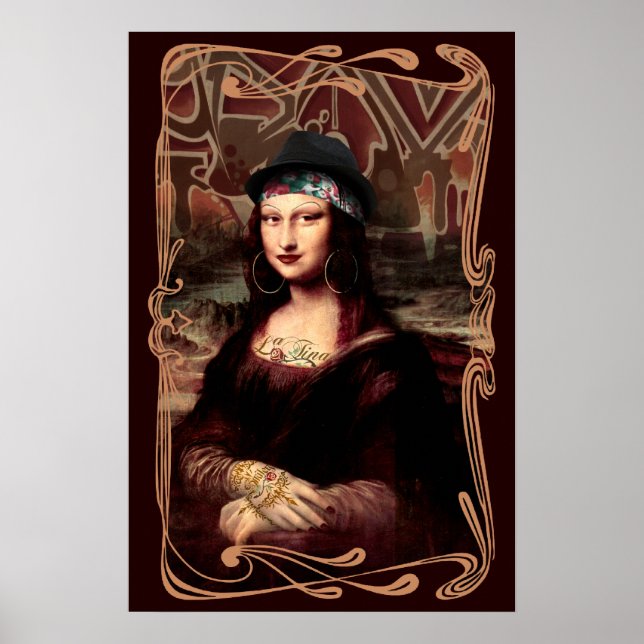 La Chola Mona Lisa Poster (Framsidan)