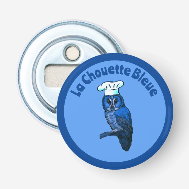 La Chouette Bleue Cafe Flasköppnare (Framsidan)