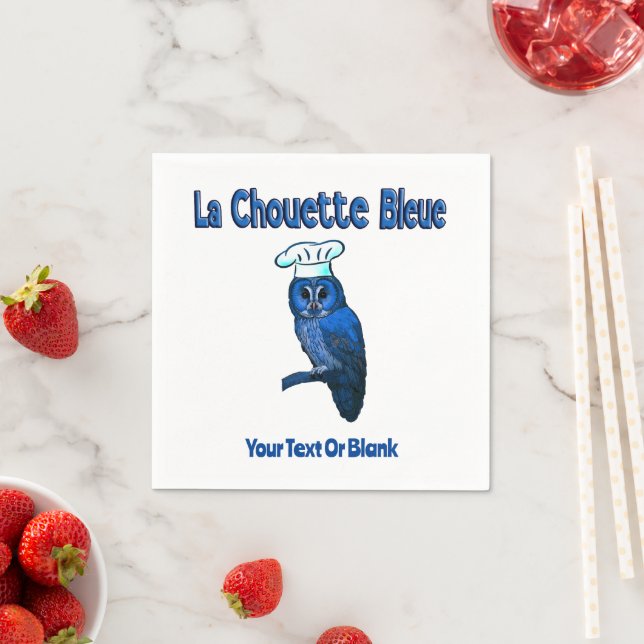 La Chouette Bleue Cafe Pappersservett (Insitu)