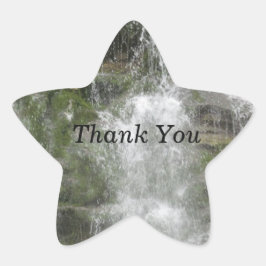 La Chute Waterfall i Forillons nationalpark Stjärnformat Klistermärke