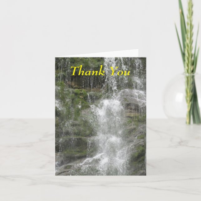 La Chute Waterfall i Forillons nationalpark Tack Kort (Framsida)