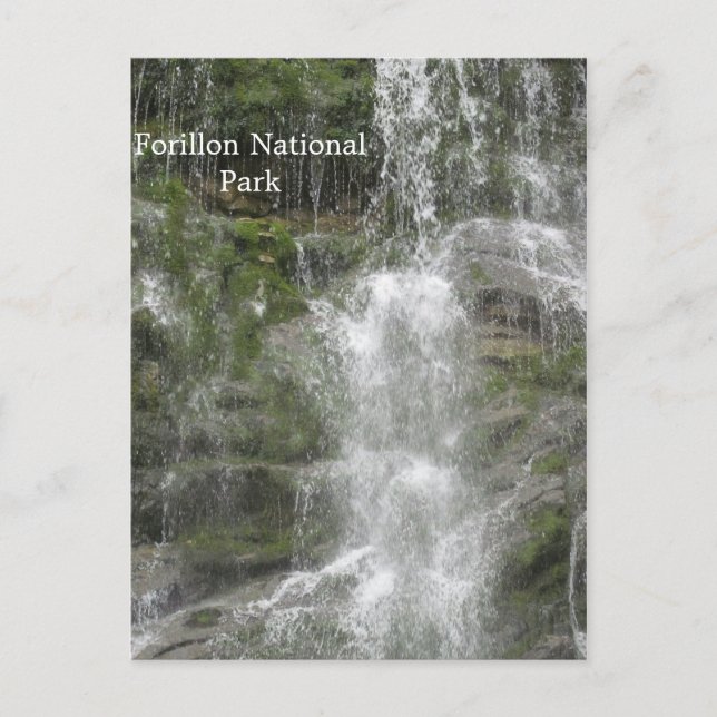 La Chute Waterfall i Forillons nationalpark Vykort (Framsida)