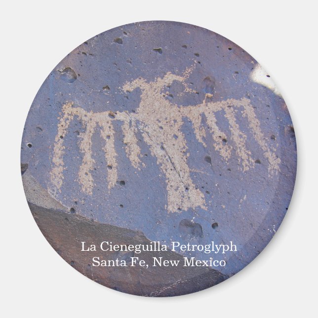 La Cieneguilla Petroglyph Magnet (Framsidan)