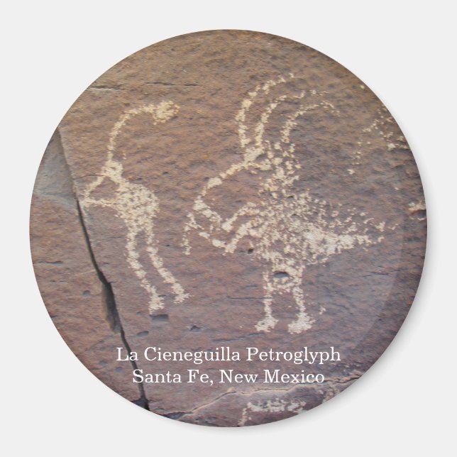 La Cieneguilla Petroglyph Magnet (Framsidan)
