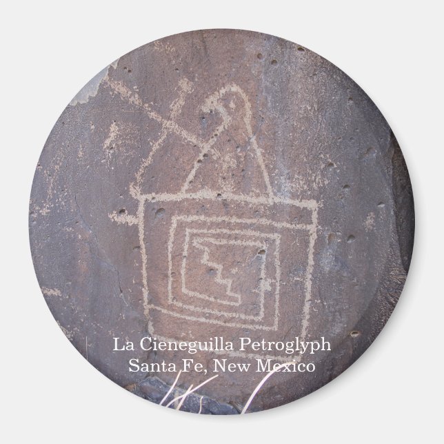 La Cieneguilla Petroglyph Magnet (Framsidan)
