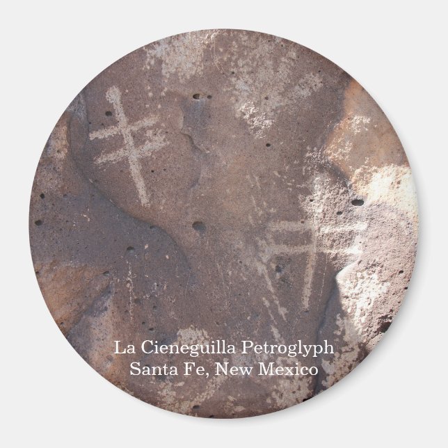 La Cieneguilla Petroglyph Santa Fe Magnet (Framsidan)