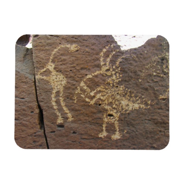 La Cieneguilla Petroglyph Site Santa Fe Magnet (Horisontell)