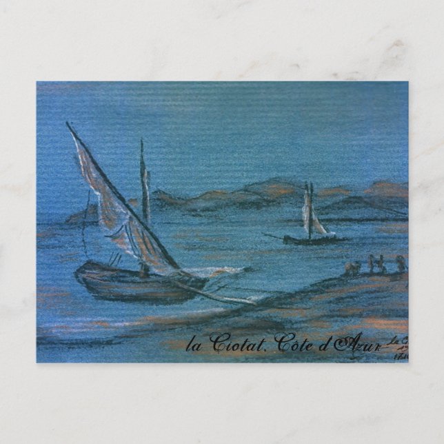 la Ciotat, Côte d'Azur, 1901 Vykort (Framsida)