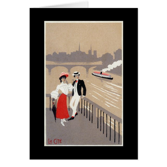 La Cite Art Deco Scene Hälsningskort (Framsidan)