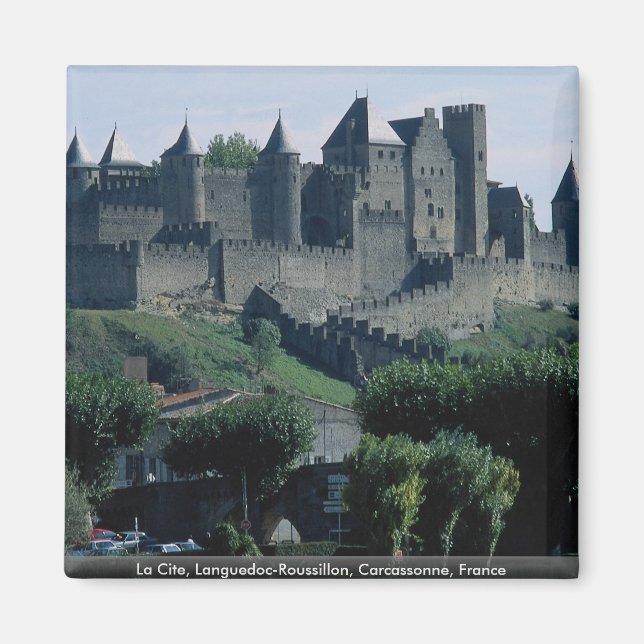 La Cite, Languedoc-Roussillon, Carcassonne, Frankr Magnet (Framsidan)