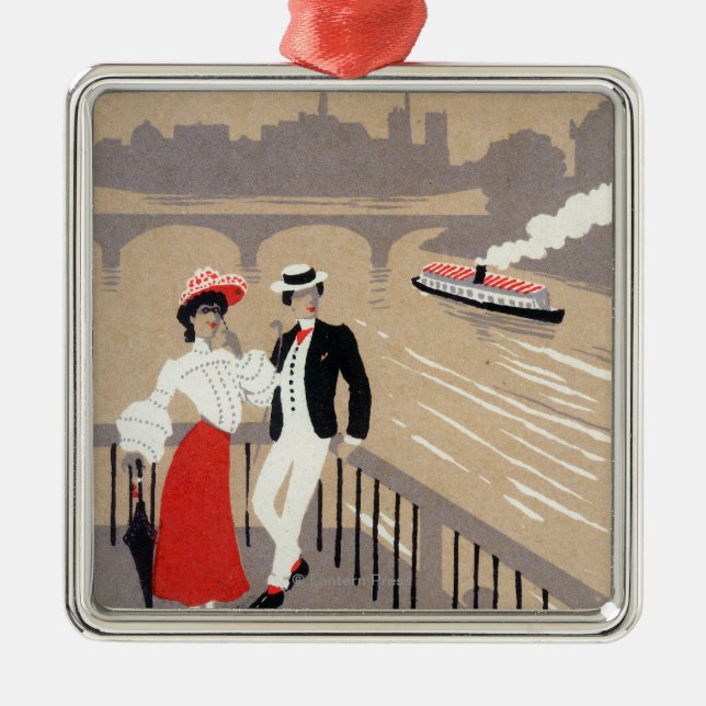 La citerar art décoplats julgransprydnad metall (Framsidan)