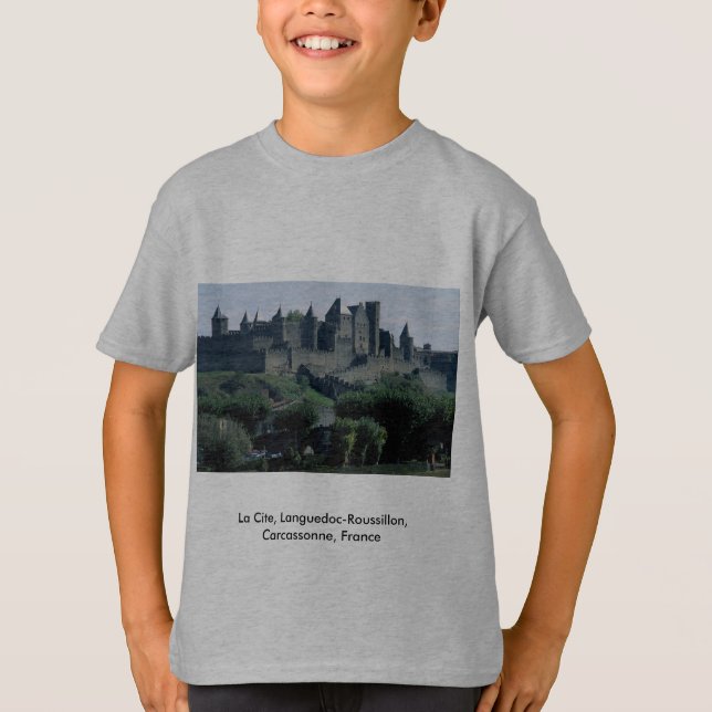 La citerar, Languedoc-Roussillon, Carcassonne, Tee Shirt (Framsida)