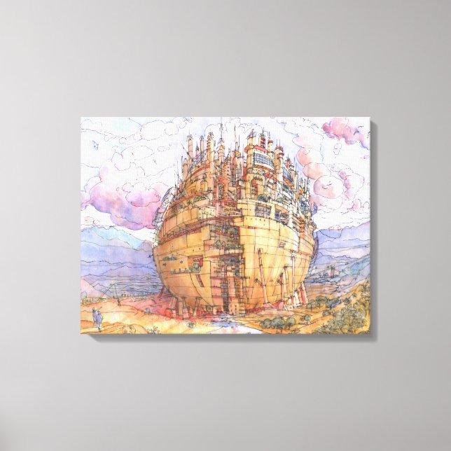 La citta' sferica canvastryck (Framsida)