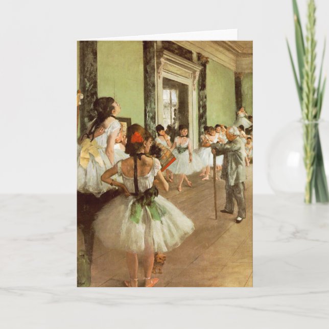 La Classe de Danse av Edgar Degas Kort (Framsida)