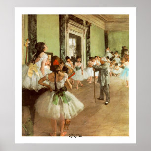 La Classe de Danse av Edgar Degas Poster