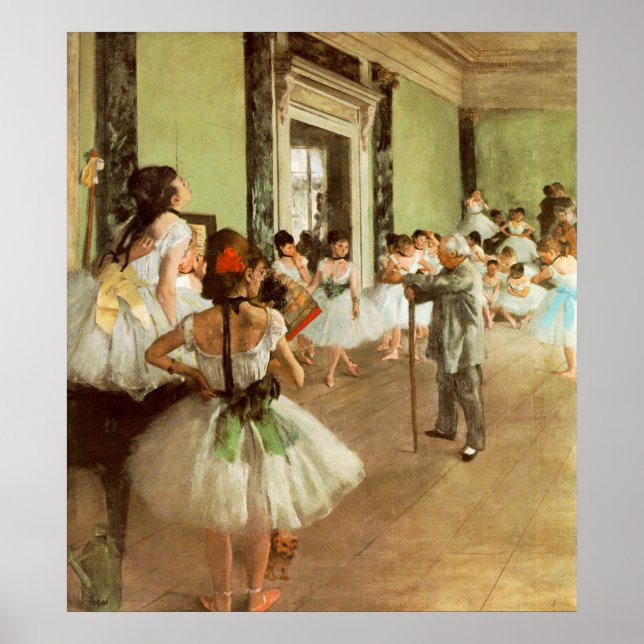 La Classe de Danse av Edgar Degas Poster (Framsidan)