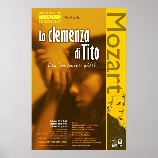 La Clemenza di Tito Poster (Framsidan)