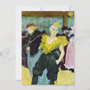 La Clownesse (Clown) Cha-U-Kao av Toulouse Lautrec