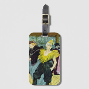 La Clownesse (Clown) Cha-U-Kao av Toulouse Lautrec Bagagebricka