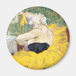 La Clownesse (Clown) Cha-U-Kao av Toulouse Lautrec Magnet