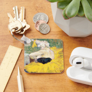 La Clownesse (Clown) Cha-U-Kao av Toulouse Lautrec Nyckelring