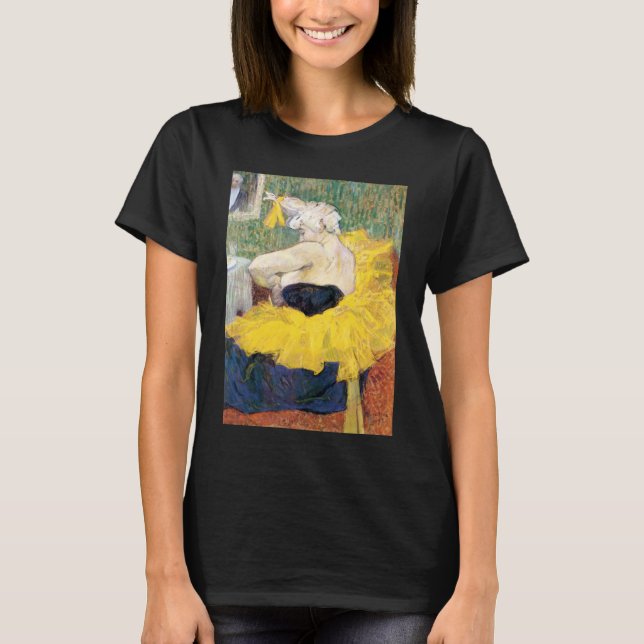La Clownesse (Clown) Cha-U-Kao av Toulouse Lautrec T Shirt (Framsida)