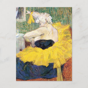 La Clownesse (Clown) Cha-U-Kao av Toulouse Lautrec Vykort