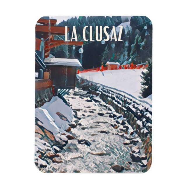 La Clusaz Station de ski Magnet (Vertikal)