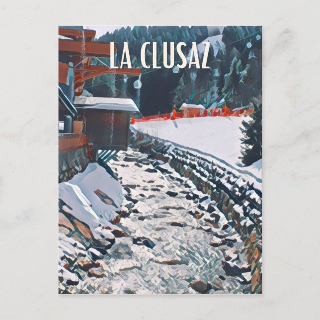 La Clusaz Station de ski  Vykort (Framsida)