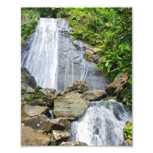 La cocas fall av el yunque national forest fototryck