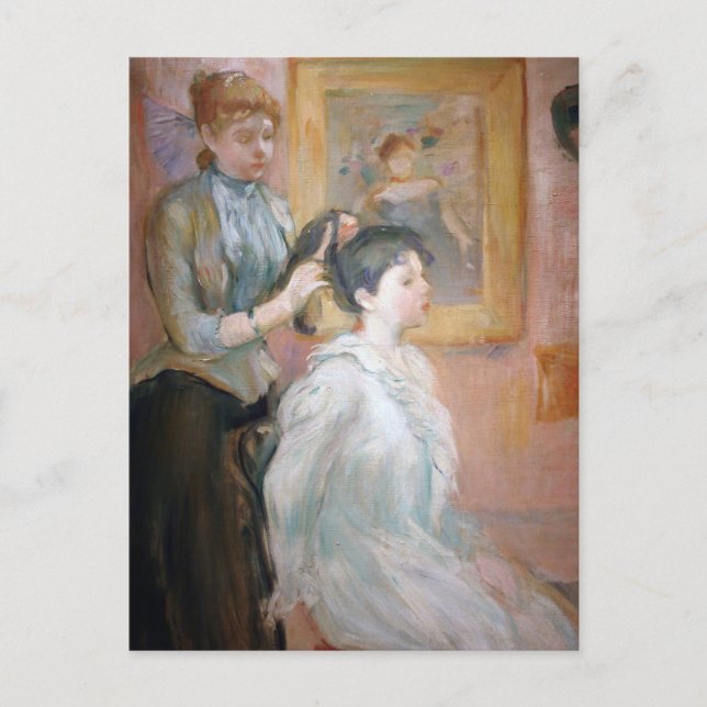 La Coiffure | Berthe Morisot Vykort (Framsida)