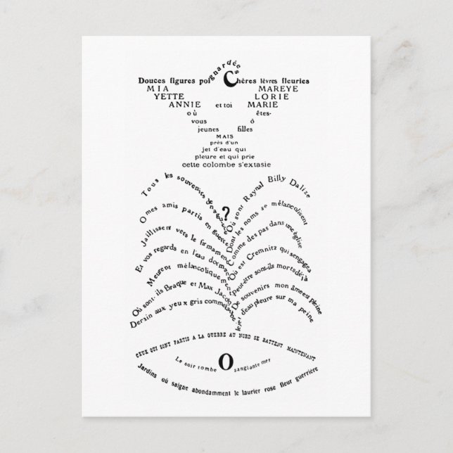 La Colombe poignardée et le Jet d'eau Vykort (Framsida)