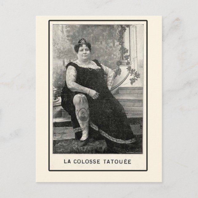 La Colosse Tatouee-kort och vykort (Framsida)