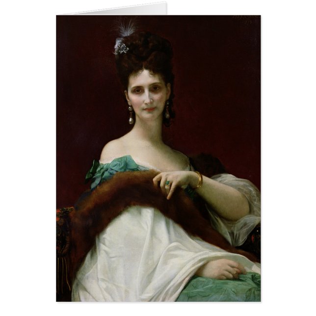 La Comtesse de Keller, 1873 Hälsningskort (Framsidan)