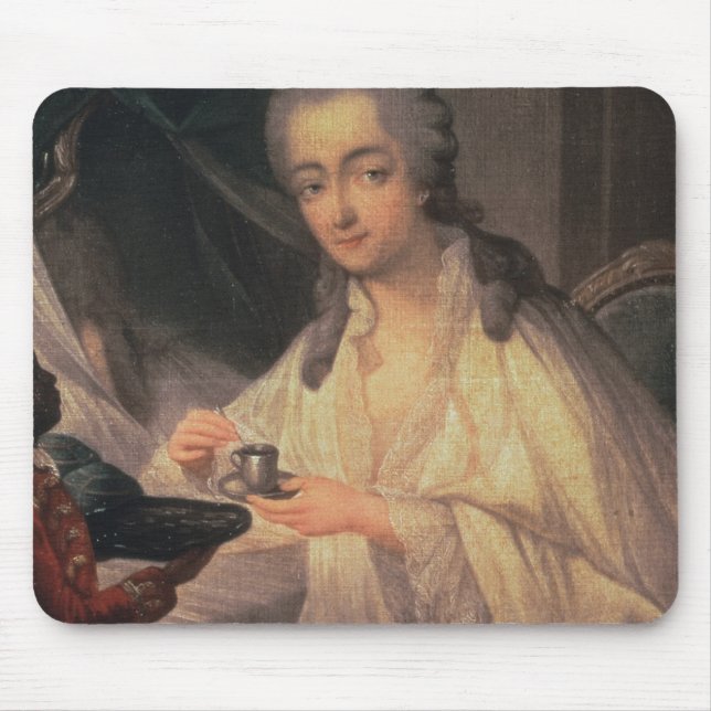La Comtesse du Barry (1743-93) (olja på kanfas) Musmatta (Framsidan)