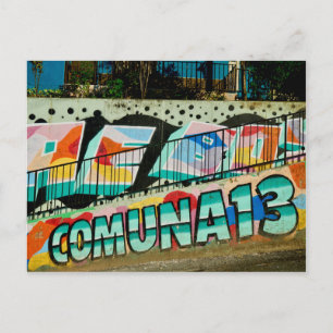 La Comuna 13   Medellín, San Javier Commune 13 Vykort