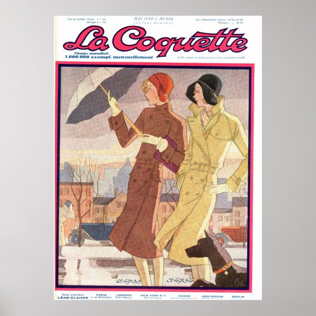 La Coquette Umbrella Girl Poster (Framsidan)