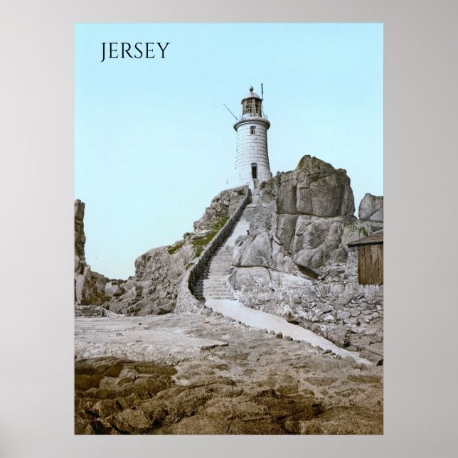 La Corbière fyr i Jersey (1900) Poster (Framsidan)