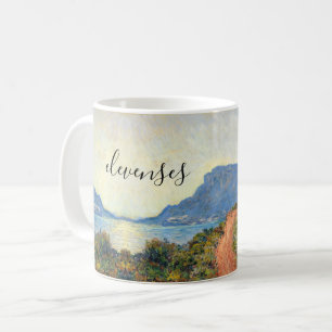 La Corniche nära Monaco av Claude Monet Kaffemugg