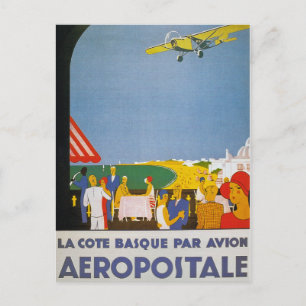 La Cote Basque Par Avion Vykort