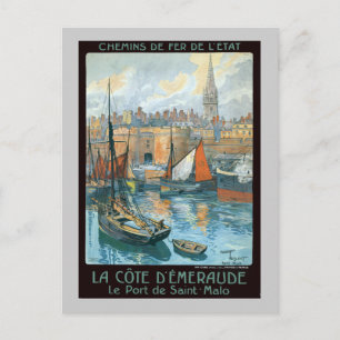 La Côte d'Émeraude Vykort