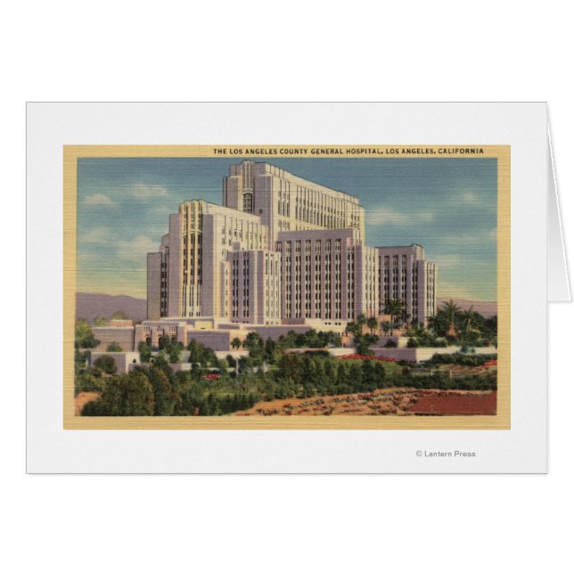 LA County General Hospital Hälsningskort (Framsidan Horizontal)
