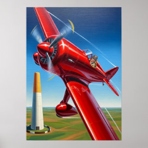 LA COURSE AÉRIENNE (Luft Tävling) Poster