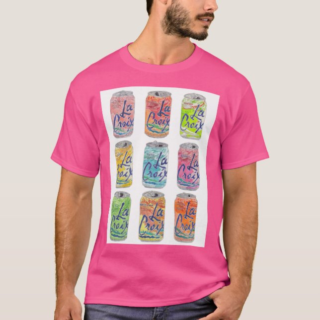 La Croi Cans retro T Shirt (Framsida)