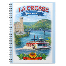 La Crosse, WI Scenic Wisconsin Anteckningsbok