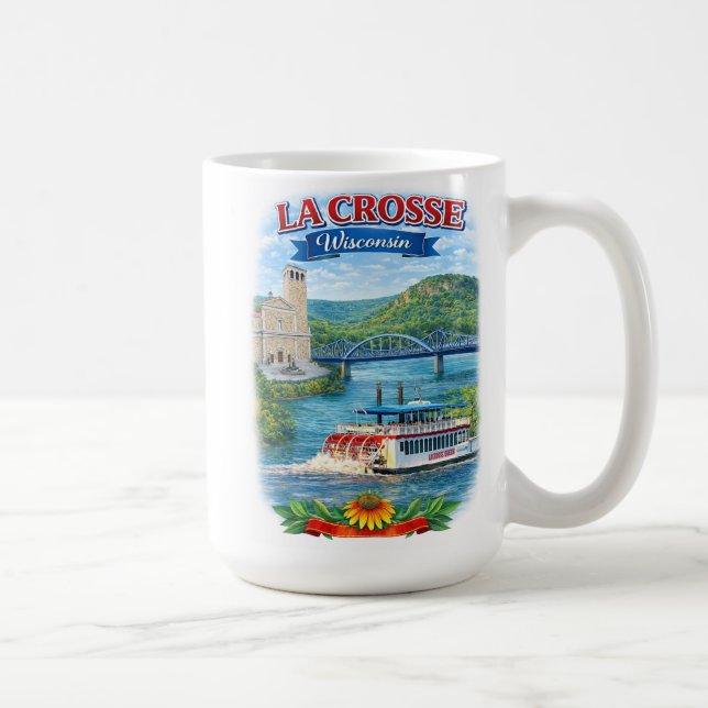 La Crosse, WI Scenic Wisconsin Coffe Mug Kaffemugg (Höger)